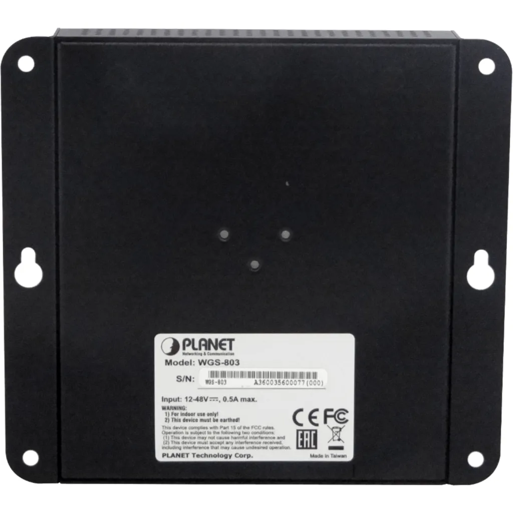 Imagen 6 de PLANET 8-1000 Switch Industrial no-Admin Plano/DIN req/12-48VDC IP30