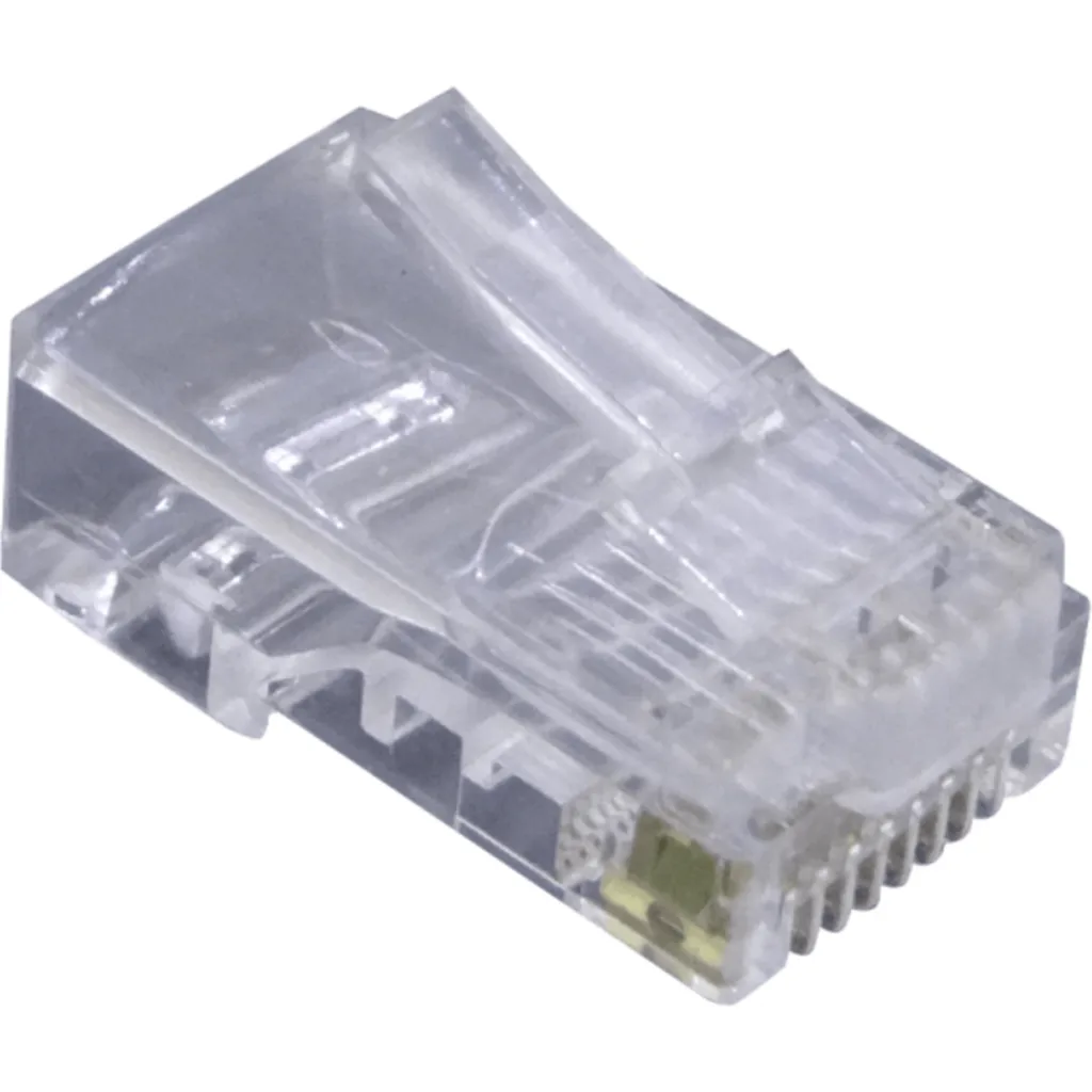Imagen 3 de Conector RJ-45 CAT5e Unifilar Bolsa 100 Conectores Crimpeables