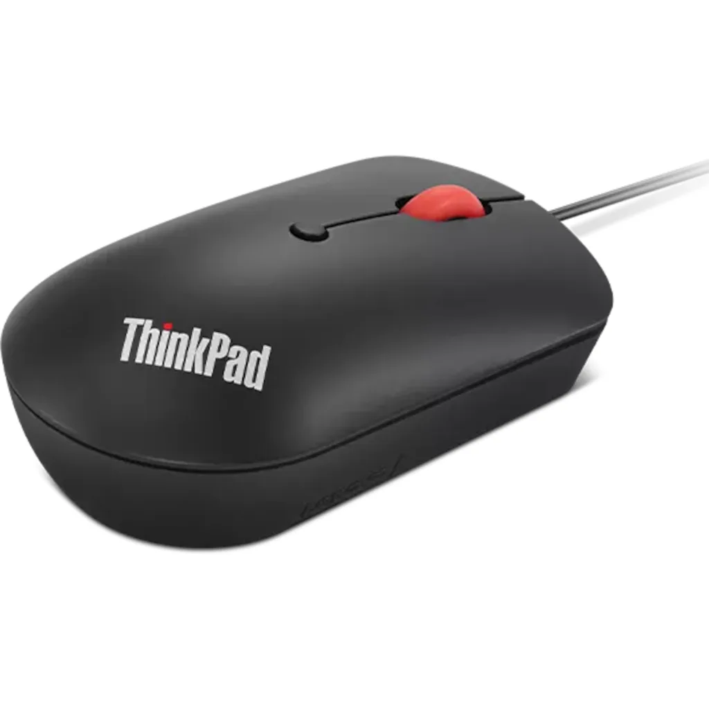 Imagen 1 de Mouse Alámbrico Lenovo ThinkPad, Óptico 2400dpi USB-C/A Negro cuervo
