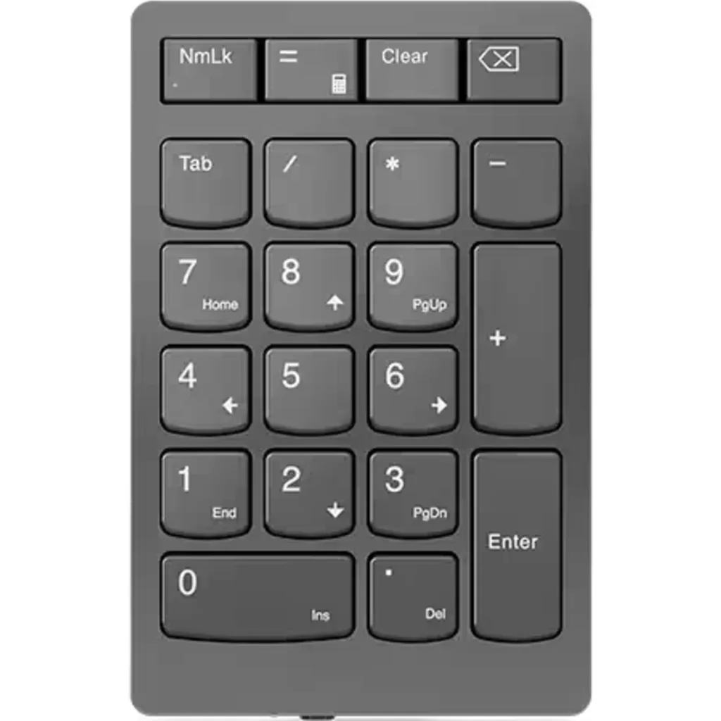 Teclado Numérico Inalámbrico Lenovo Go, 21 Teclas Color Negro