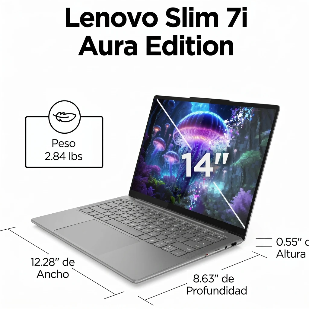 Imagen 9 de Notebook Lenovo Yoga Slim 7i Gen10 Aura Edt Ultra 7 256V 16GB 1TB 14" W11H