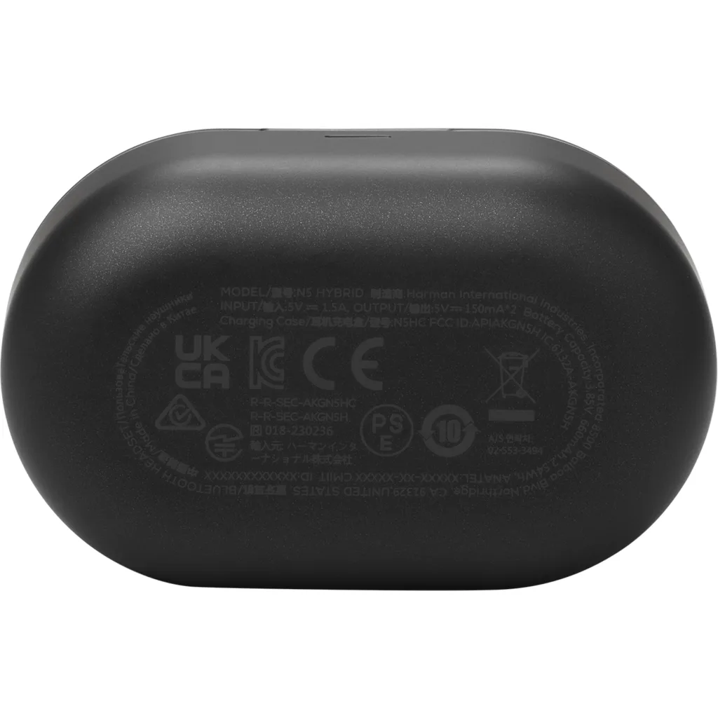 Imagen 10 de Auriculares Inalámbricos AKG N5 Hybrid ANC True Wireless Bluetooth 5.3 Negro