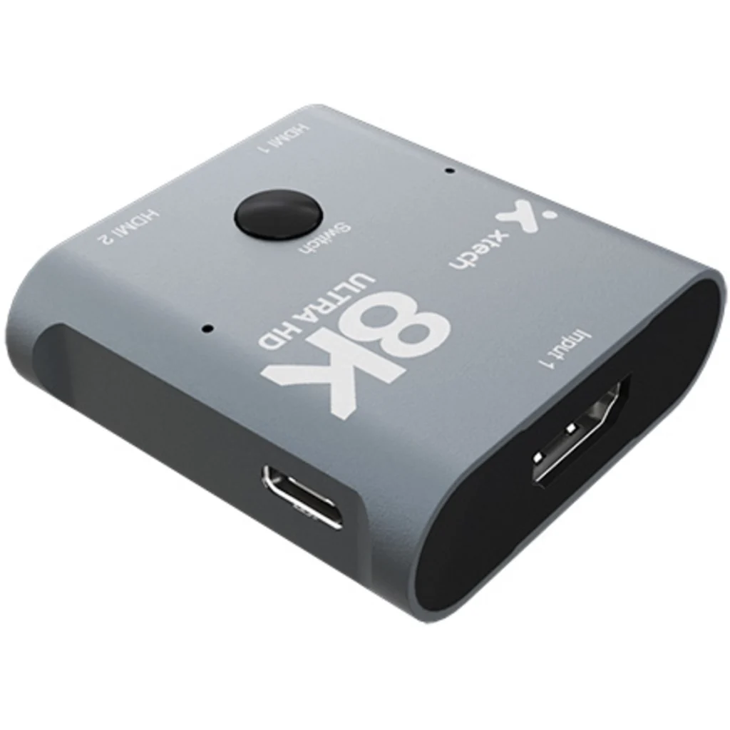 Imagen 5 de Xtech - 8K HDMI 2-Port Bidirectional Switch - Aluminum Alloy XHA-440