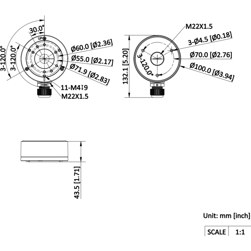 Imagen 1 de Soporte Hikvision DS-1280ZJ-XS Compatible con: DS-2CD10X3G2-LIU