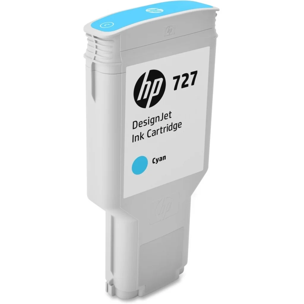 Imagen 2 de Cartridge HP 727 Cyan Fotográfico Compatible DJ T1530-2530-930-1500, 300ml 
