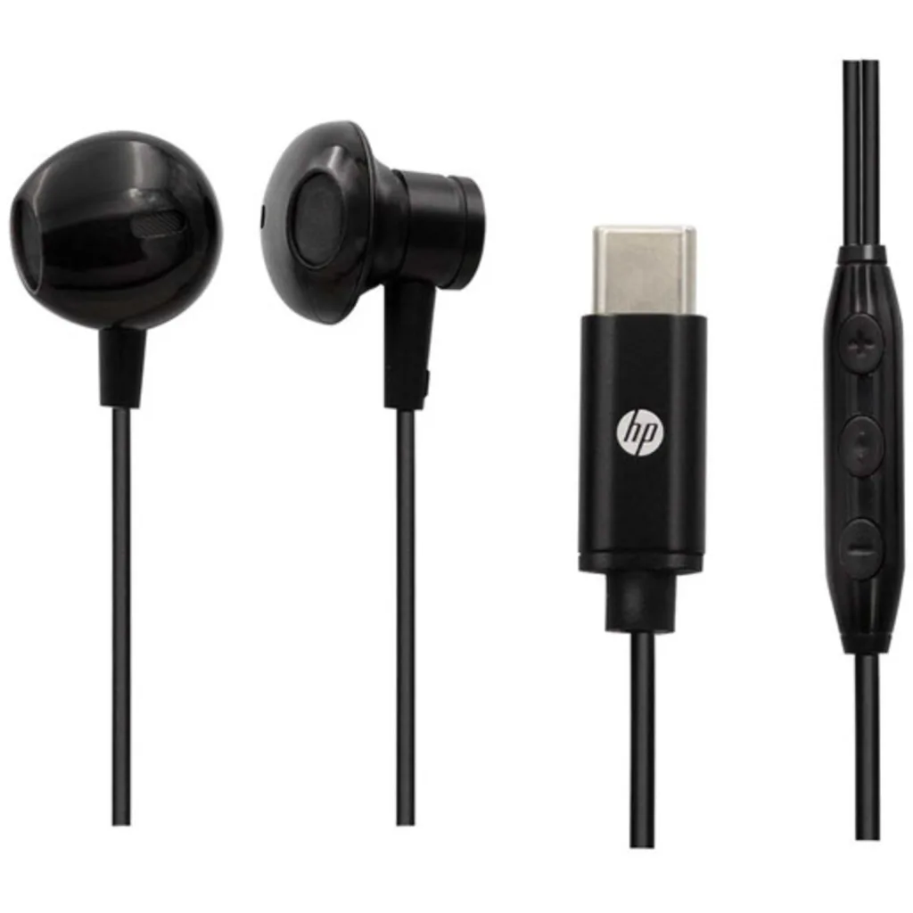 Imagen 1 de AUDIFONO MANOS LIBRES HP IN EAR DHH-1126 TYPE C NEGRO