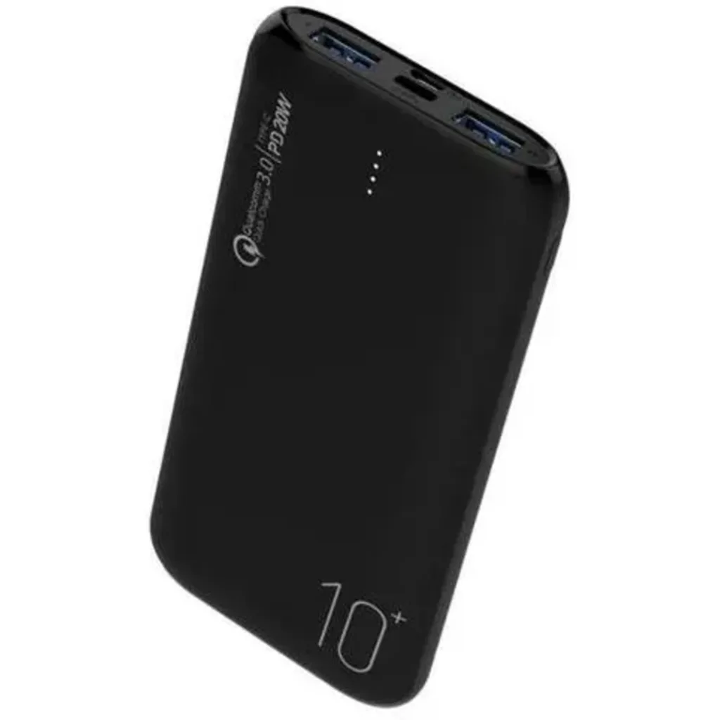 Power Bank Dusted PB Slim Carga Rapida PD-QC3.0 de 20W 10.000 mAh Negro