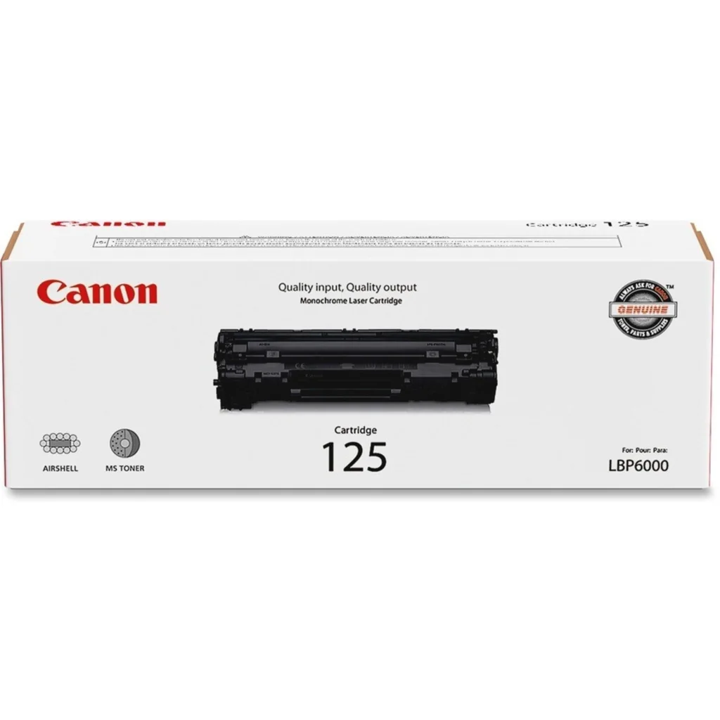 Toner Canon 125 Negro para Imp LBP6000/6300dn/6030W/6650dn/MF3010, 1600 Páginas