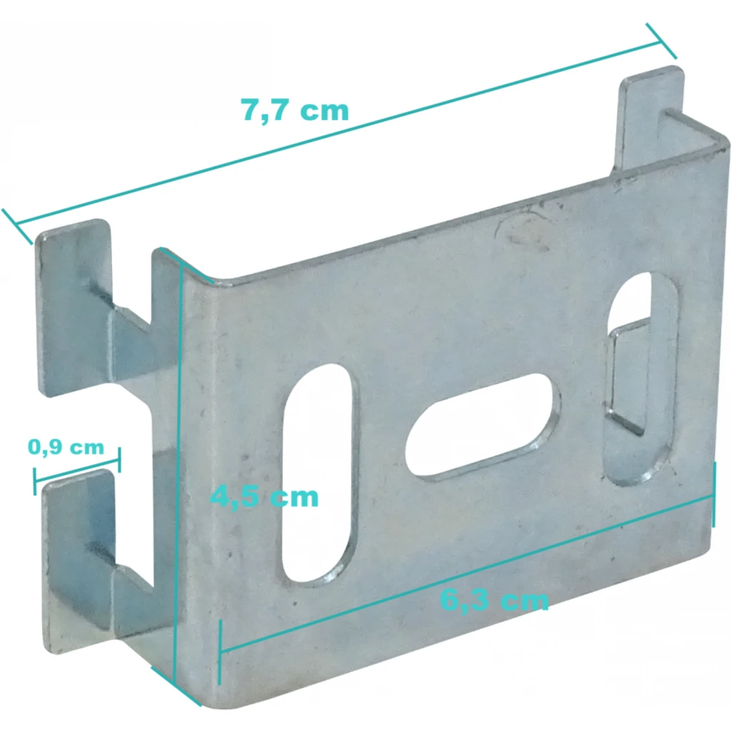 LINKCHIP Soporte Mural 77x45x20mm p/Escalerilla Canasto Malla Hilo