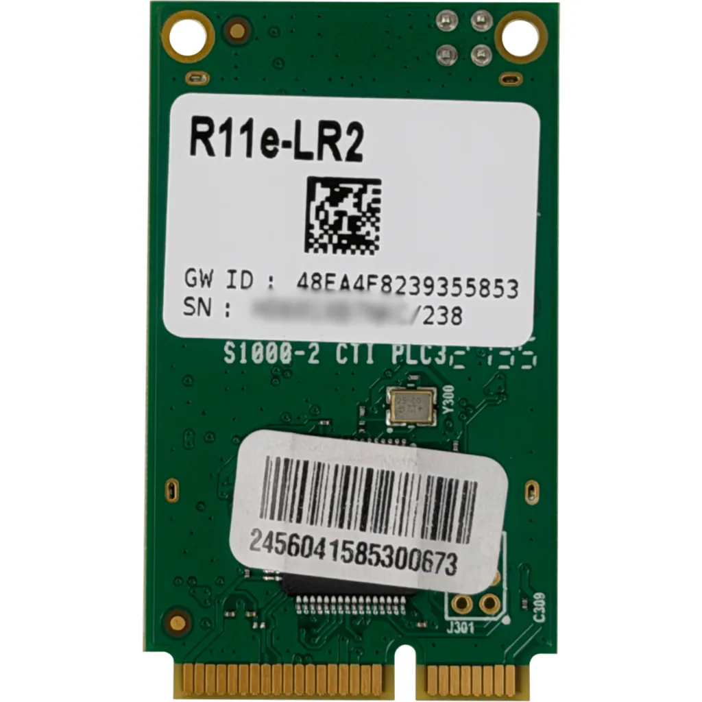 Imagen 3 de MIKROTIK 2,4GHz LoRaWAN LBT 1-u.FL 10dBm miniPCIe 2403-25-50-2479MHz