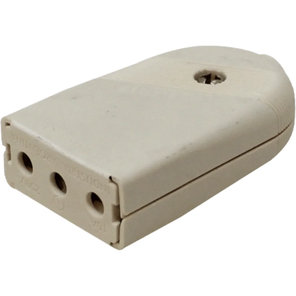 Imagen 2 de KALOP Hembra 2P+T Blanco 10A Enchufe Volante con-Tierra KL44422