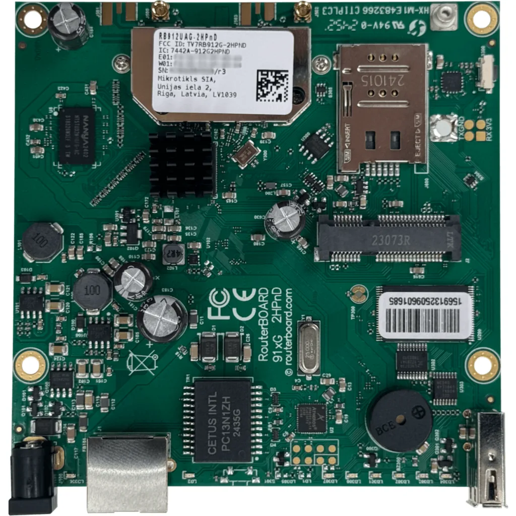 Imagen 2 de MIKROTIK L4 2,4GHZ 2x2 MINIPCIE 1-1000 2-MMCX USB 600MHZ 64MB SIMCARD