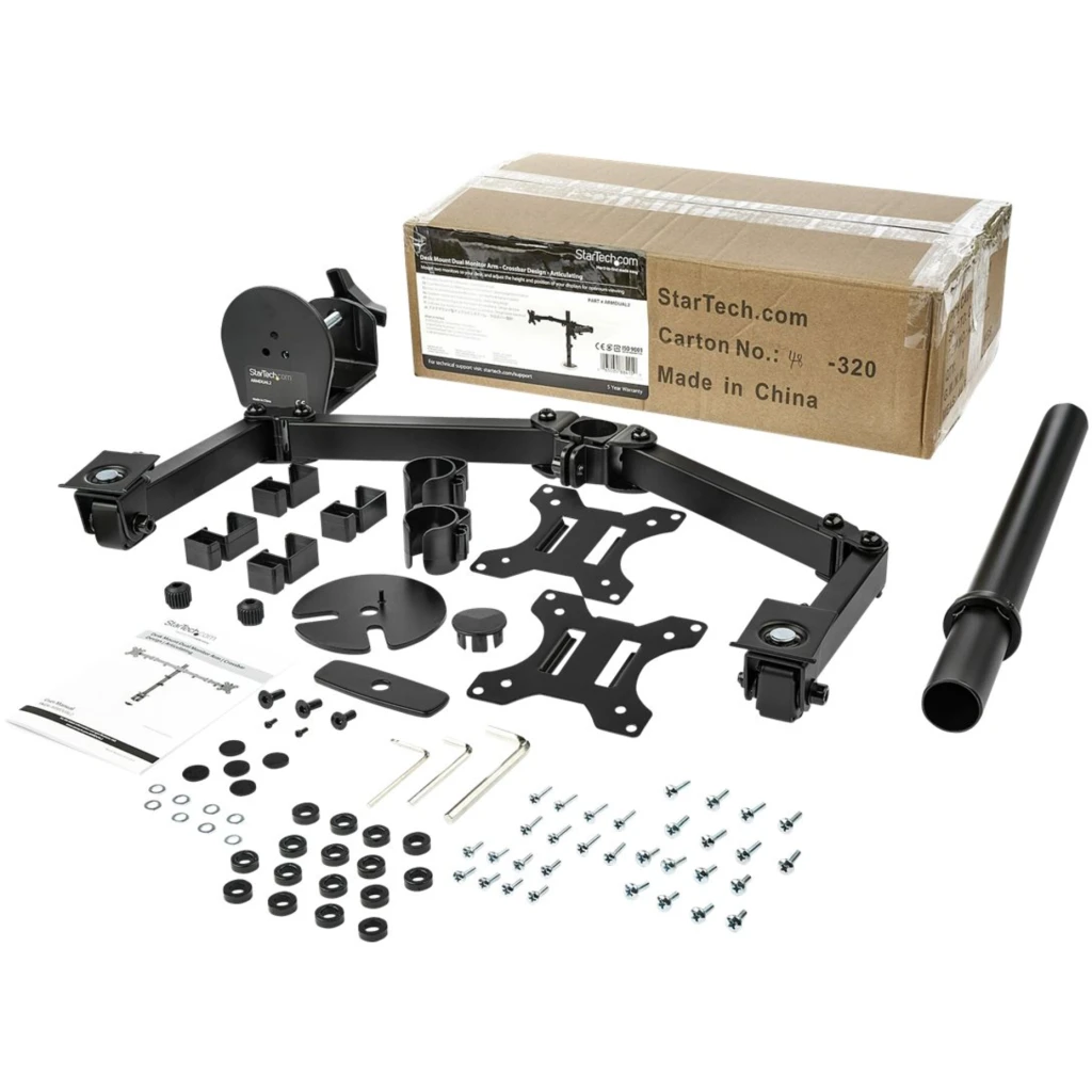 Imagen 4 de Soporte de Escritorio para 2 monitores hasta 32" 17.6Kg VESA100 Acero - StarTech