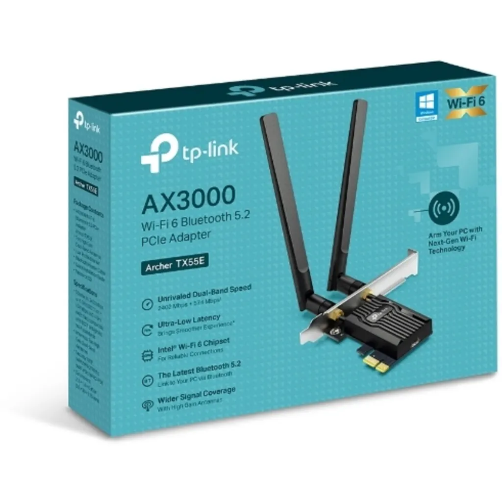 Imagen 4 de Tarjeta de Red TP-Link Archer TX55E AX3000 Dual Band Wi-Fi 6 Bluetooth PCIe