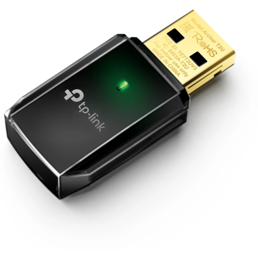 Imagen 1 de Adaptador de Red TP-Link Archer T2U, Nano Wireless USB Wi-Fi 5 USB V2.0