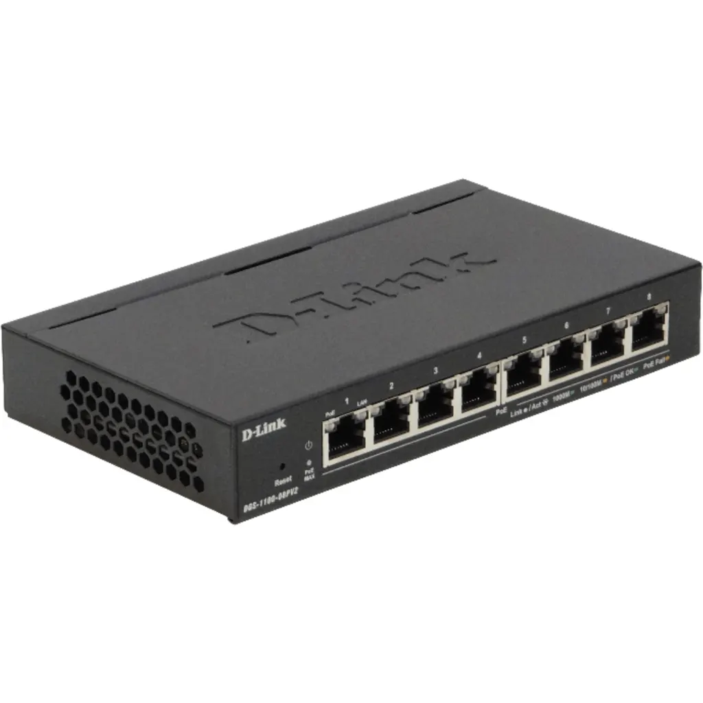 DGS-1100-08PV2 8-ports Gigabit PoE Support Easy Sm