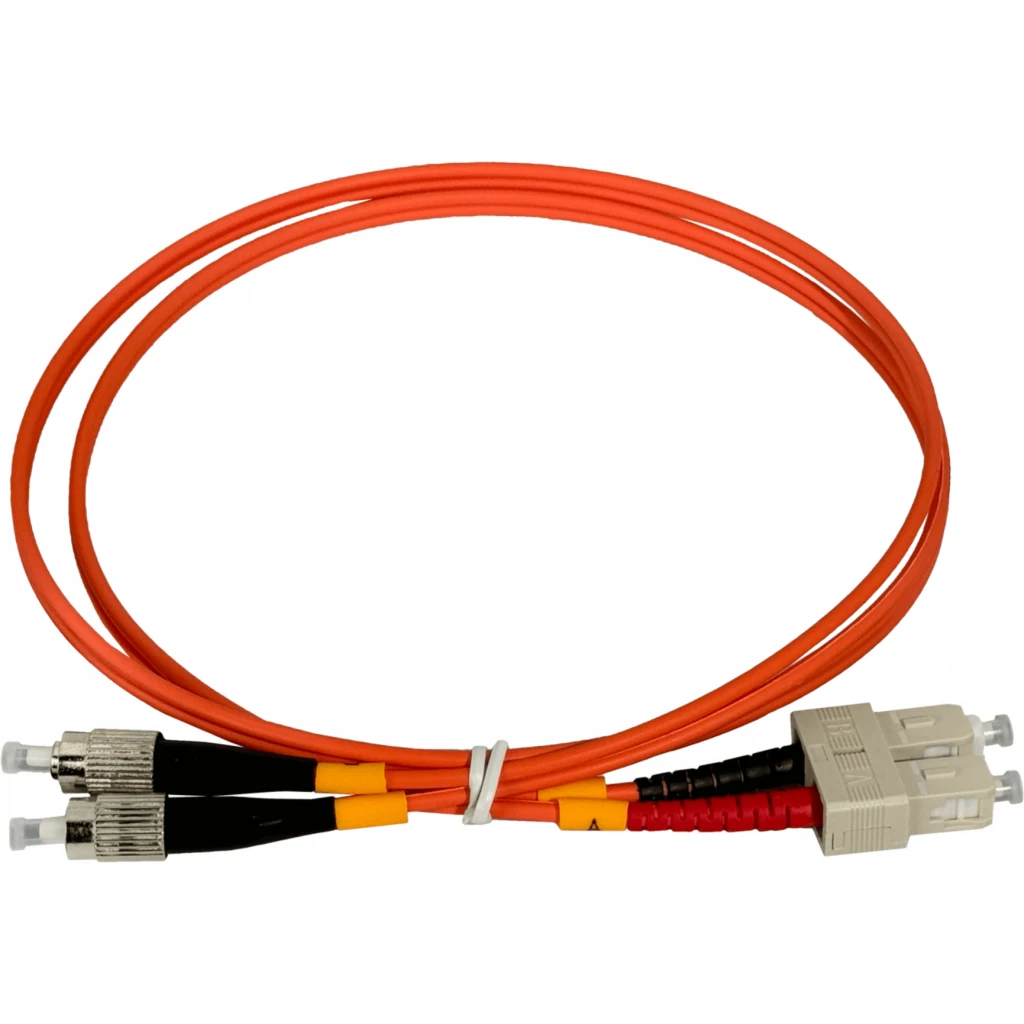 1mt SC-FC OM1 MultiModo MM Duplex Jumper Fibra 62.5/125um LSZH 