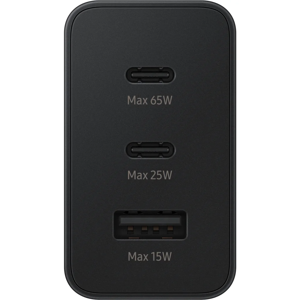 Imagen 4 de Adaptador de Carga Trio Samsung TA6530, 65W 2*USB-C + 1*USB-A Negro