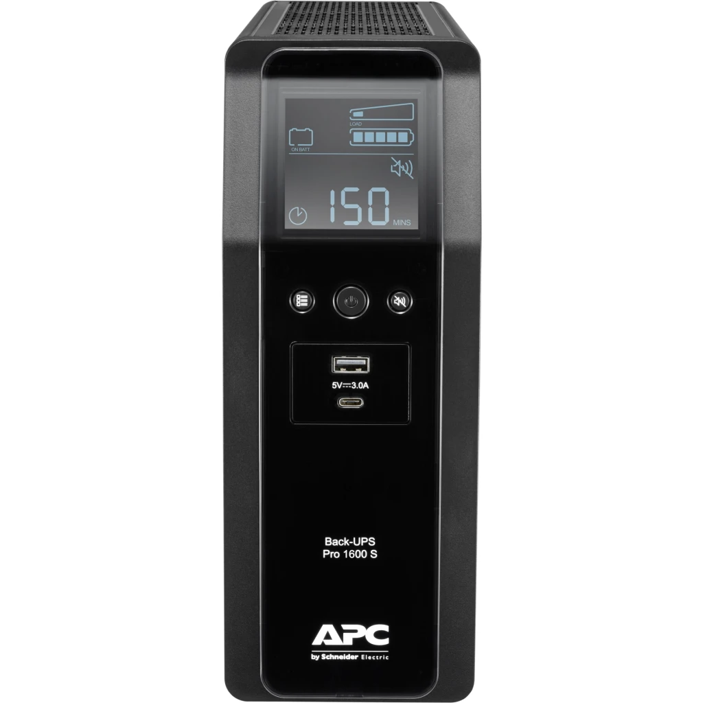 UPS APC Back-UPS Pro BR1600SI APC 1600VA, 8 Salidas AVR Interfaz LCD Salida 960W