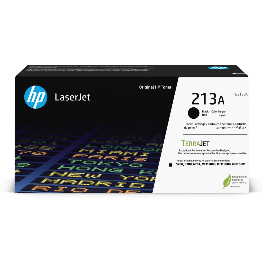 Toner HP 213A Negro para LaserJet Ent 5700 5800 6700 6701 6800 6801, 3500Páginas