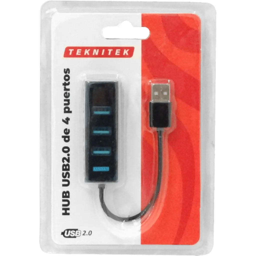 Imagen 1 de HUB 4-USB-2.0 Cable-10cm no-permite-fuente-poder 480mbps