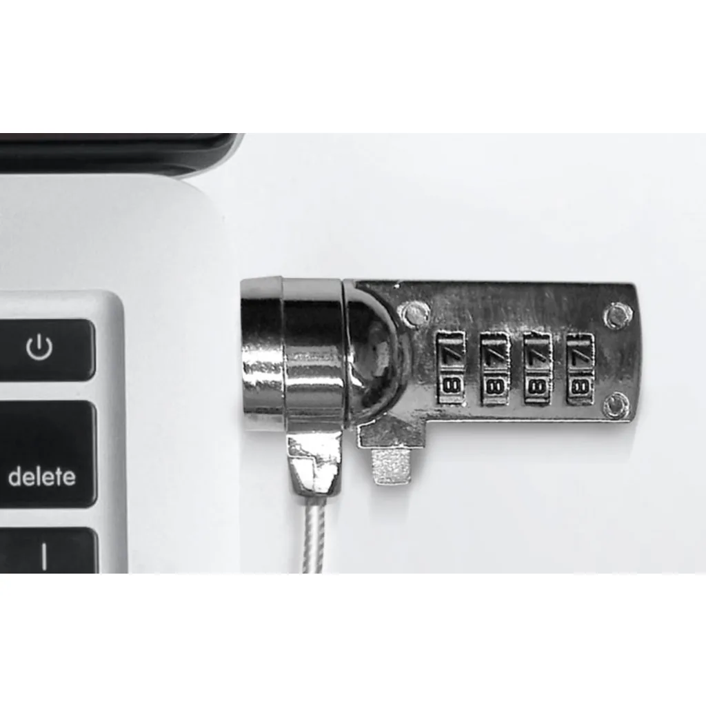 Imagen 2 de Cable de Seguridad XTech Candado con Clave 4 Dígitos 1,8 Mts Micro Saver