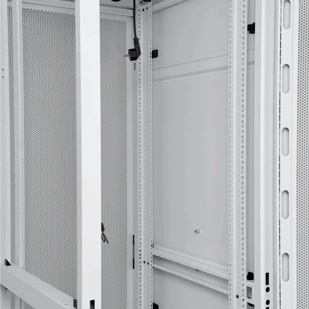 Imagen 7 de UBIQUITI Microperforada 42U 800mm 80cm-Fondo Rack Blanco Ventilador