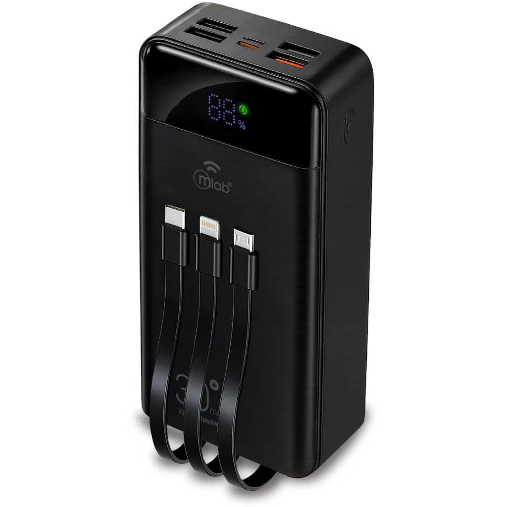 MLAB POWERBANK RAPIDO 30.000mAh / 22.5W CARGADOR PORTATIL WIRED MASSIVE ENERGY L