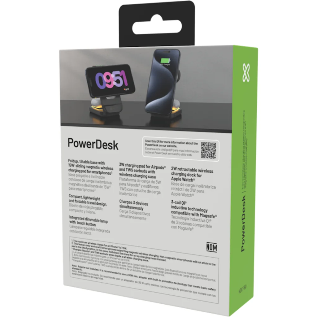 Imagen 10 de Base de Carga Innalámbrica KlipX KDC-150, 15W Soporte Verticl USB-C p/celular
