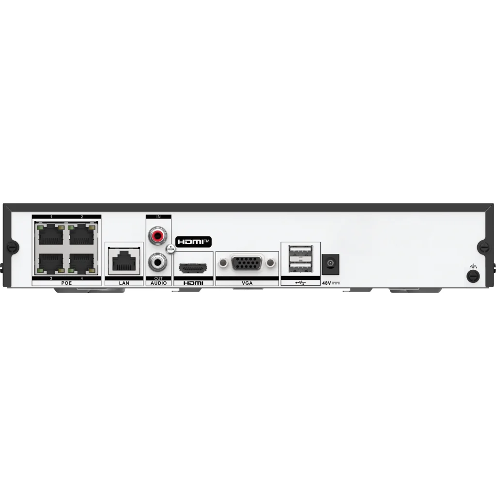 Imagen 3 de NVR IP Hikvision 4 ch 4 ch POE Capacidad 1 HDD/ H.264+ H265/ Grabacion 40Mbps