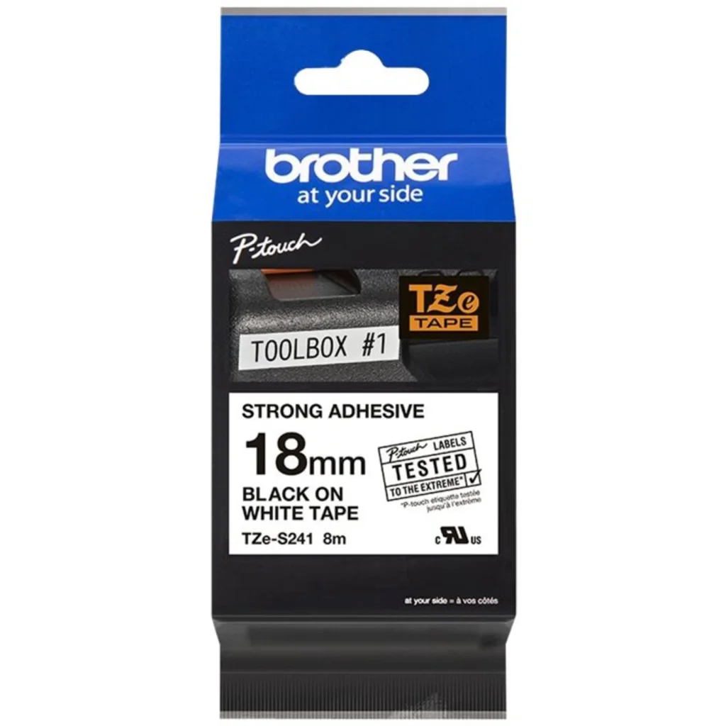 BROTHER CiNTA ROTULADORA TZES241(1.8CMx8.01 METROS)