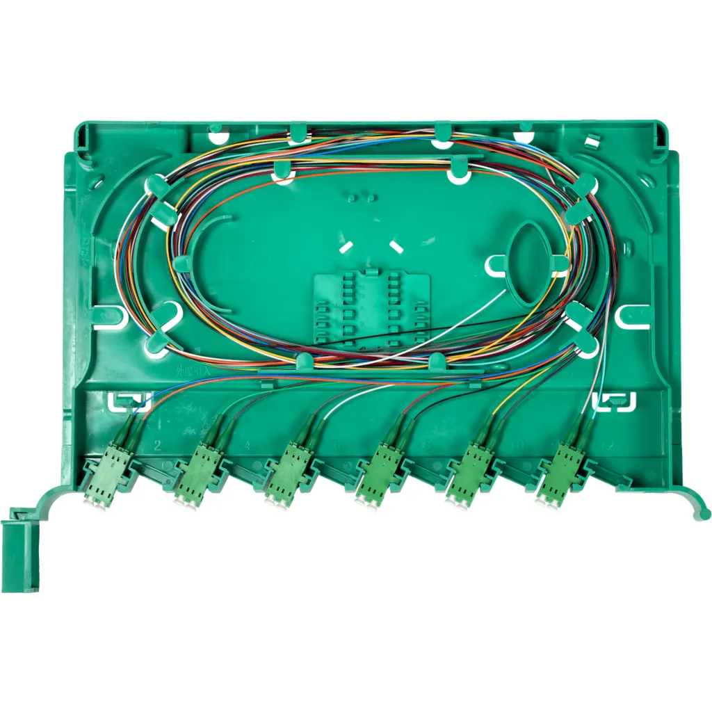 Imagen 3 de Bandeja 12-LC/APC para Cabecera tipo ODF incluye pigtails-SM y coplas