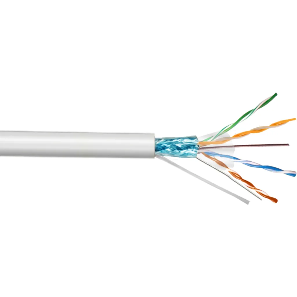 LINKCHIP AWG25/0,45mm CCA ExteriorPE Blanco Cable F/UTP 305mt Aleacion
