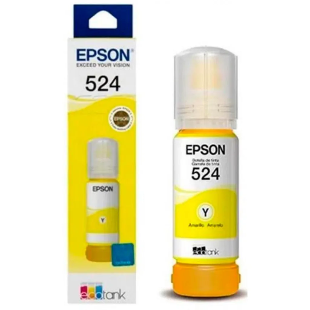 Imagen 1 de Botella de Tinta Epson T524 Amarillo para Imp L15150 L15160, 6000 Pág. 17.26ml 