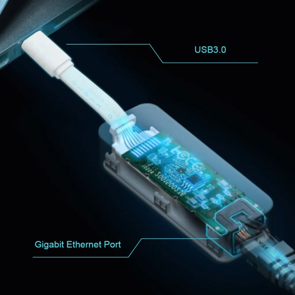 Imagen 4 de Adaptador USB-C a Red Gigabit Ethernet 10/100/1000 Pto RJ-45 - TP-Link