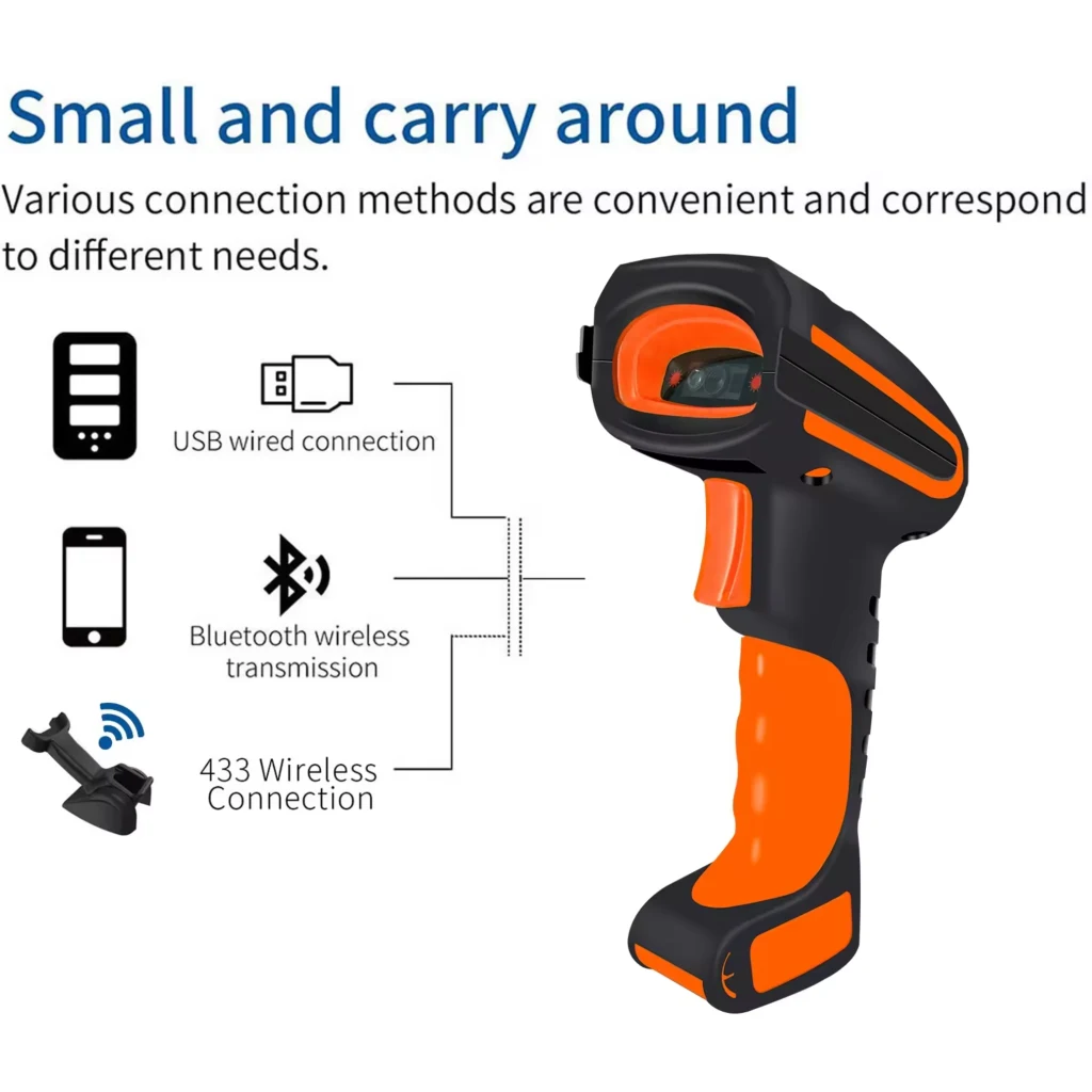 Imagen 5 de Lector de Codigo de Barras Symcode 2D MJ-1911 Inalambrico Rugged