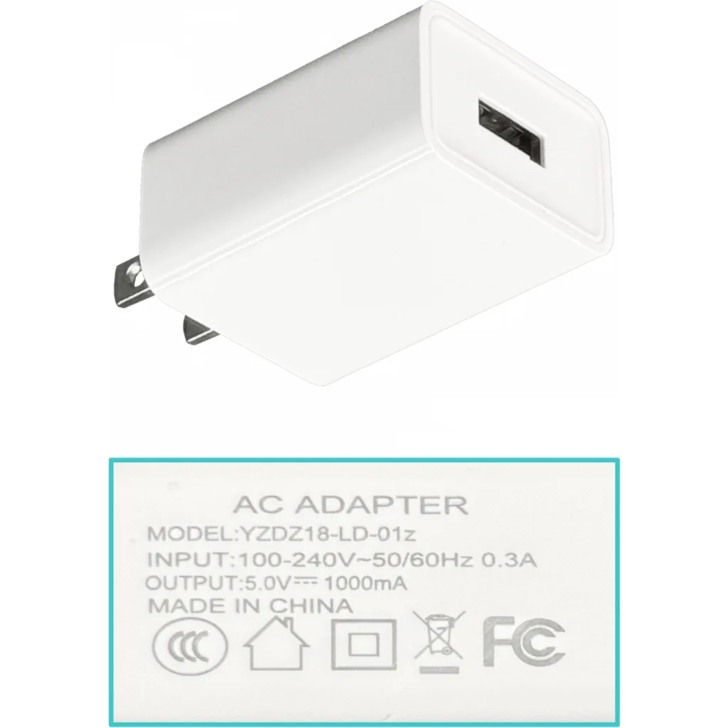 5V 1A 1000mA 5W USB-AH Cargador-americano 100-240V