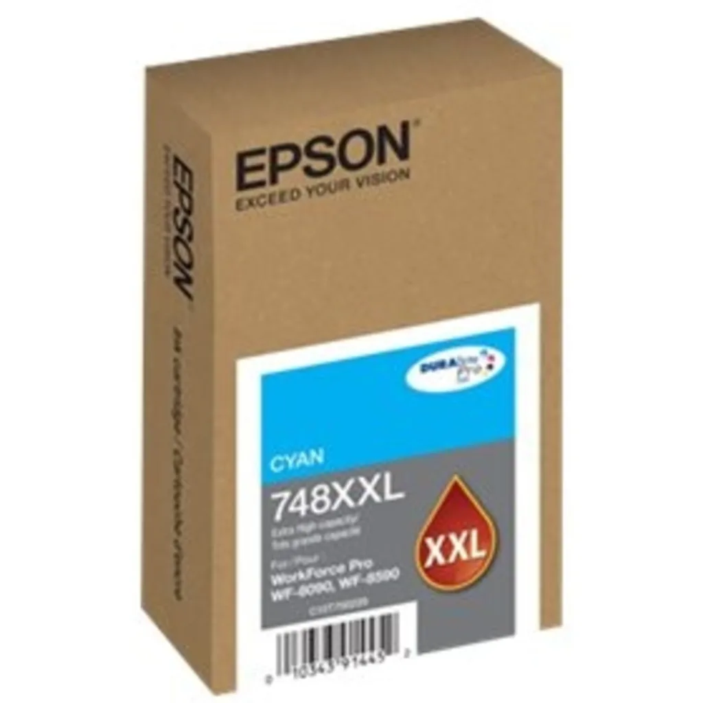 Imagen 1 de Cartridge Epson 748XXL Cyan Extra alta para WF 6090/6590, 7.000 Páginas