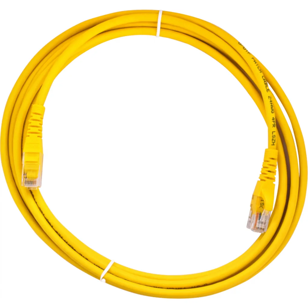 Cable de Red Linkmade CAT6 LSZH Inyectado Multifilar 3mts AMARILLO