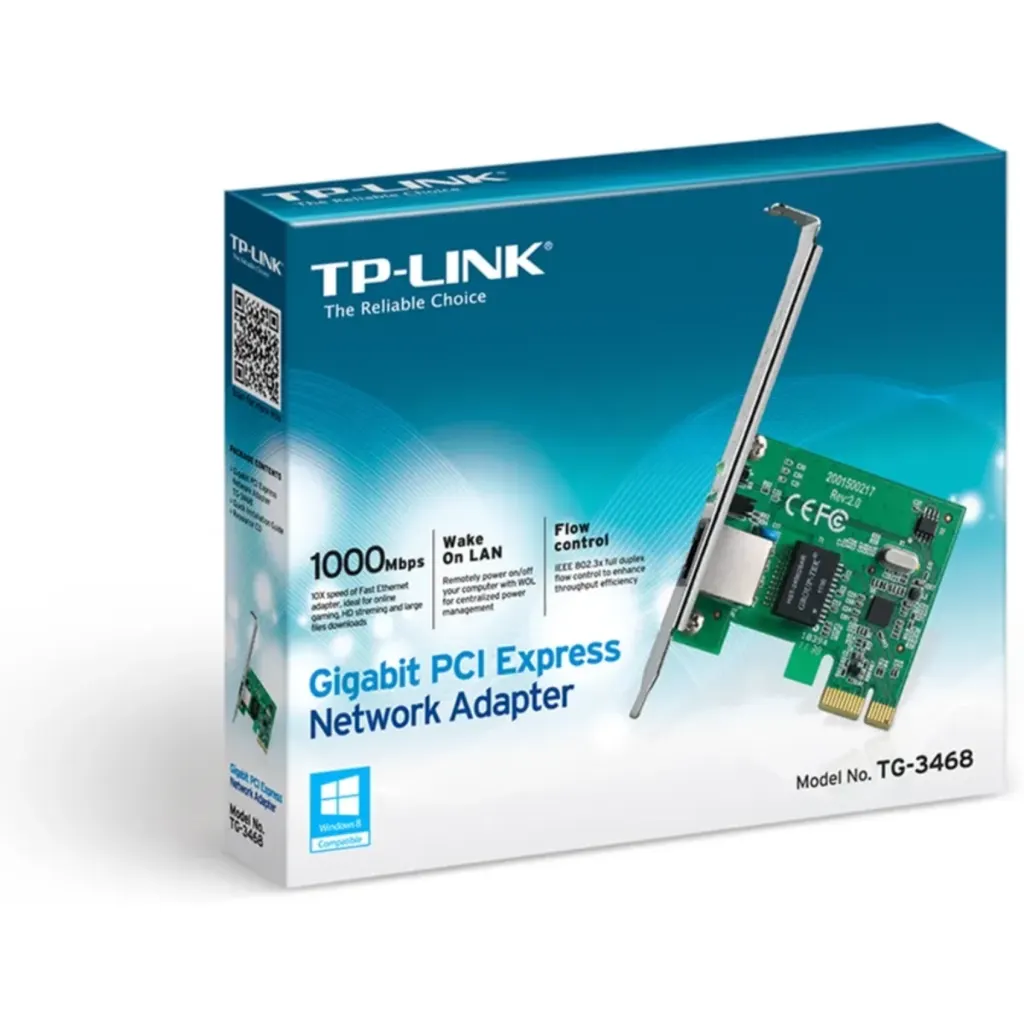 Imagen 1 de Tarjeta de Red TP-Link Gig Ethernet Interna PCI-E RJ45 10/100/1000 Mbs