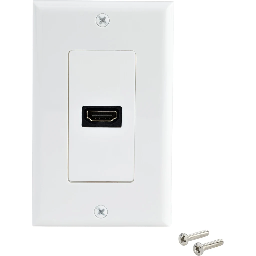 Imagen 1 de Tapa de Pared HDMI Hembra de 1 Salida Color Blanco