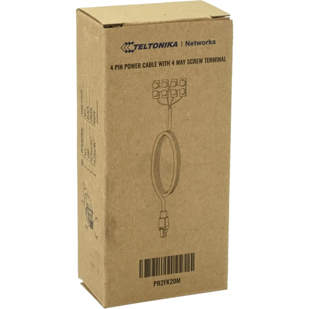 TELTONIKA Cable Poder 193-200cm Microfit-2x2 c/regleta 4-pin PR2FK20M