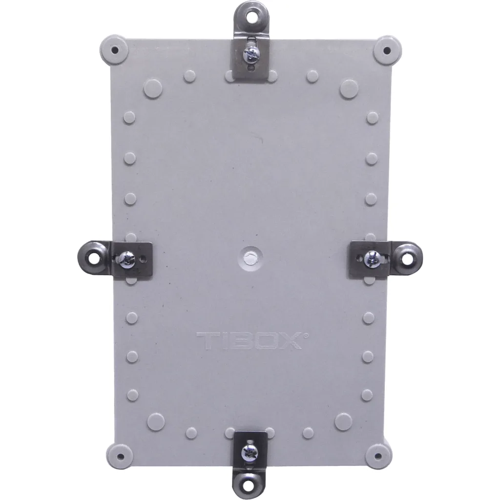 Imagen 2 de TIBOX 280x190x130mm Tapa-Gris Caja-Gris Plastica IP66 RoHS c/Placa