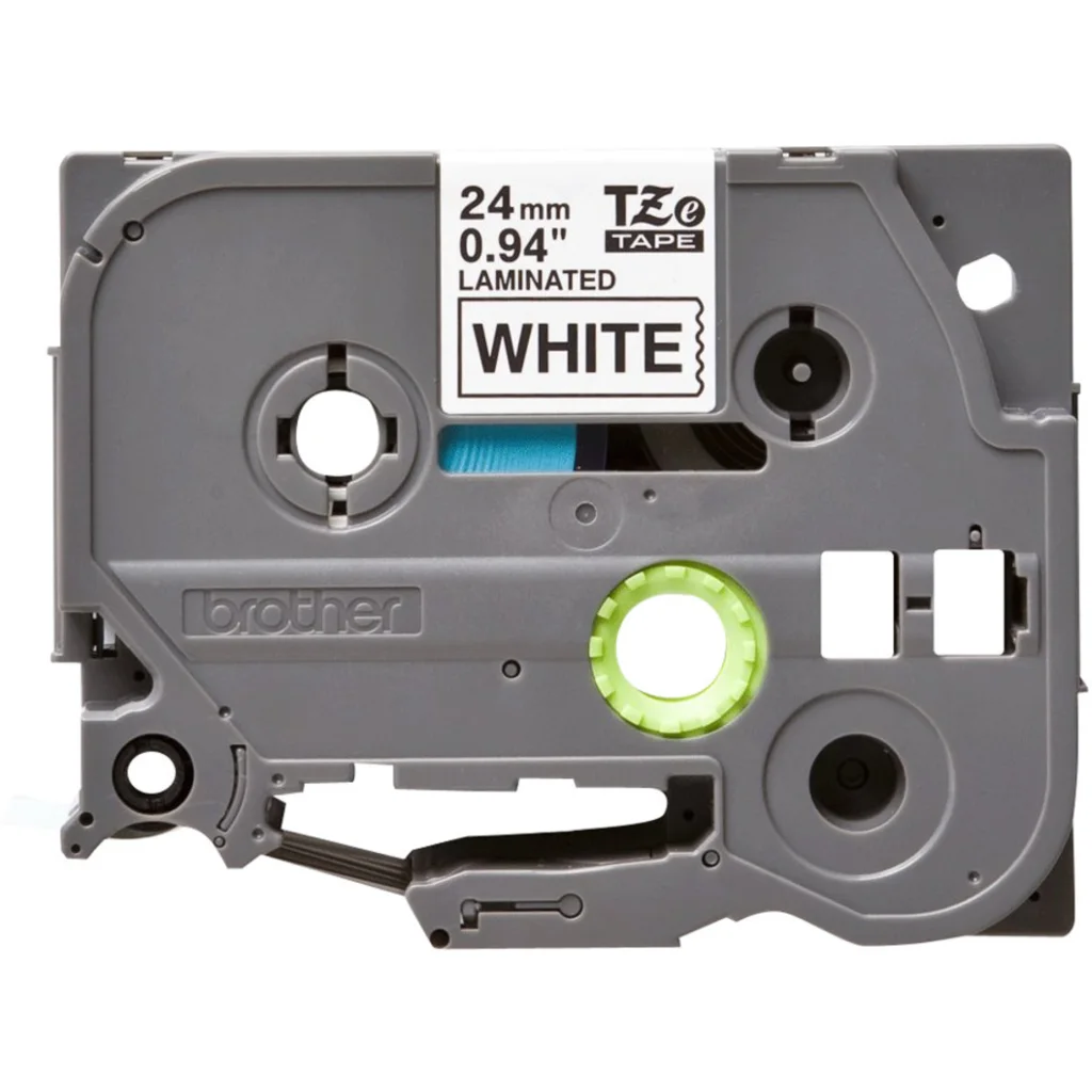 Imagen 2 de CINTA BROTHER TZE-S251 24mm black on white indstrl tape