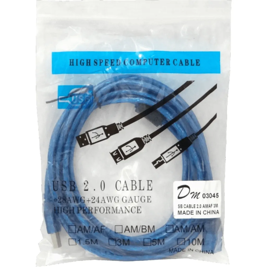 Imagen 1 de Cable Extensión USB 3.0 Tipo-A M/H 3 mts Pasivo Color Negro
