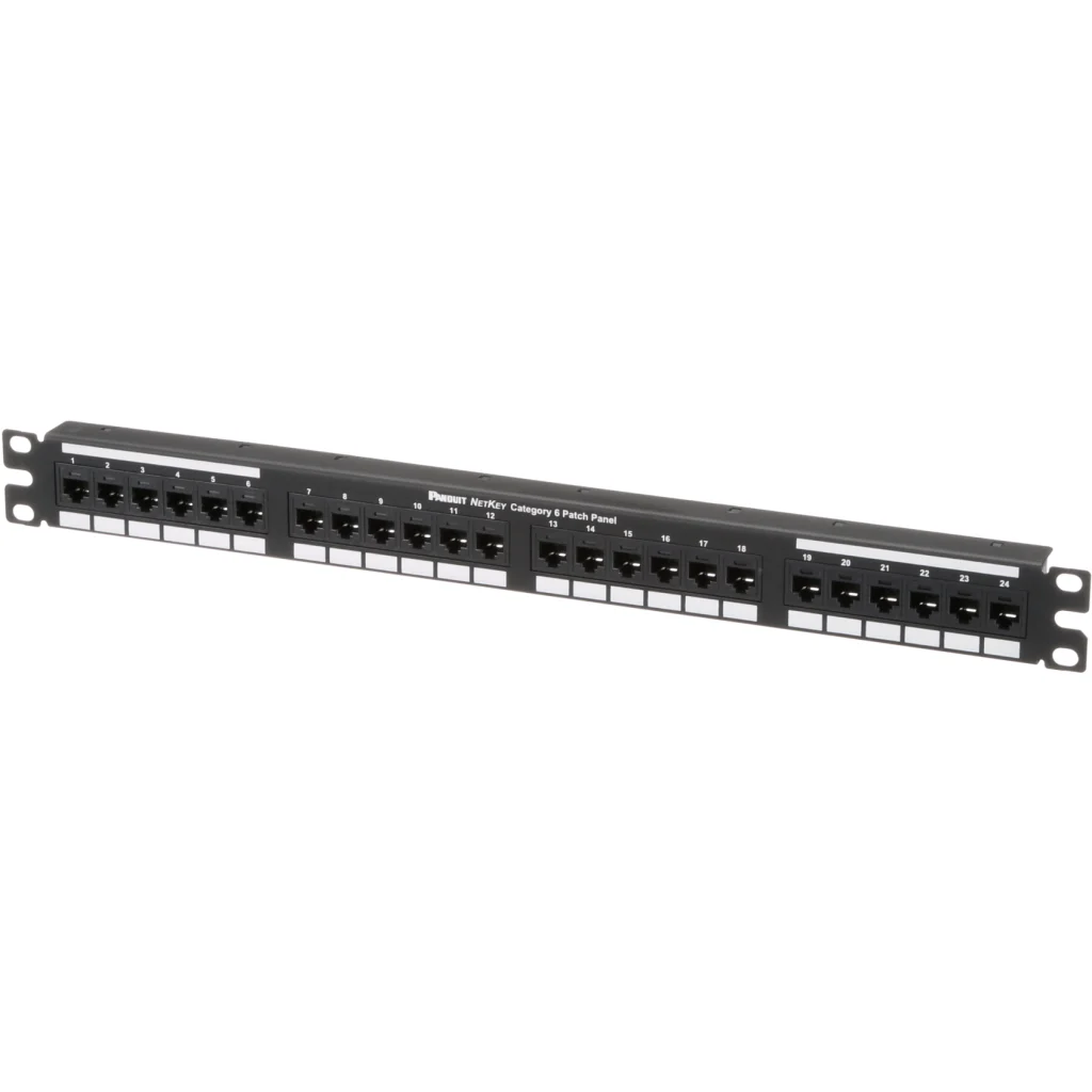 Imagen 2 de Panduit NetKey Category 6 Punchdown Patch Panel - Patch panel - 1U - 19" - 24 ports
