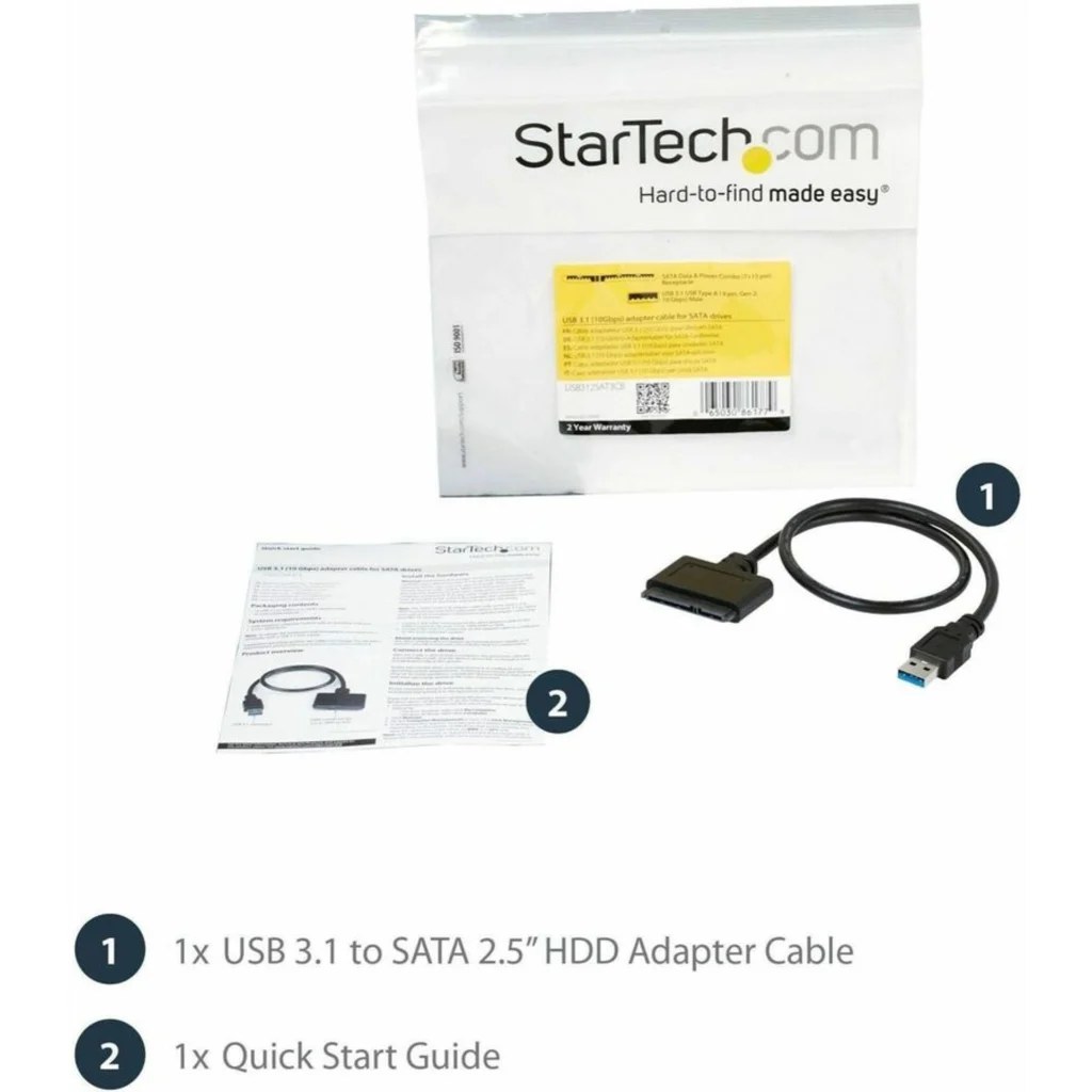 Imagen 6 de StarTech.com USB 3.1 Gen 2 (10Gbps) Adapter Cable for 2.5in SATA SSD/HDD Drives 