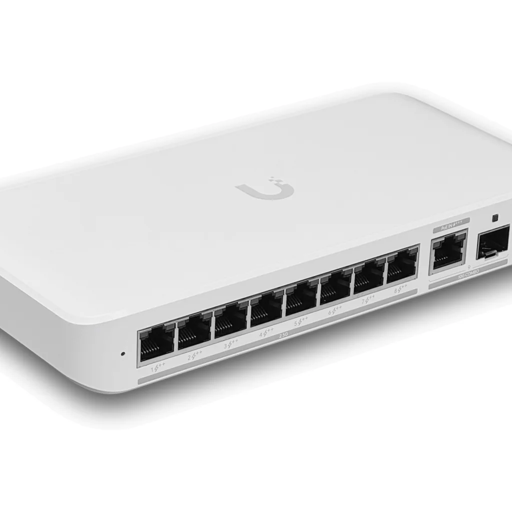 Imagen 2 de UBIQUITI 8-2500-PoE++ 1-10G/in 1-SFP+ Switch L2 req-AC-210W UniFi