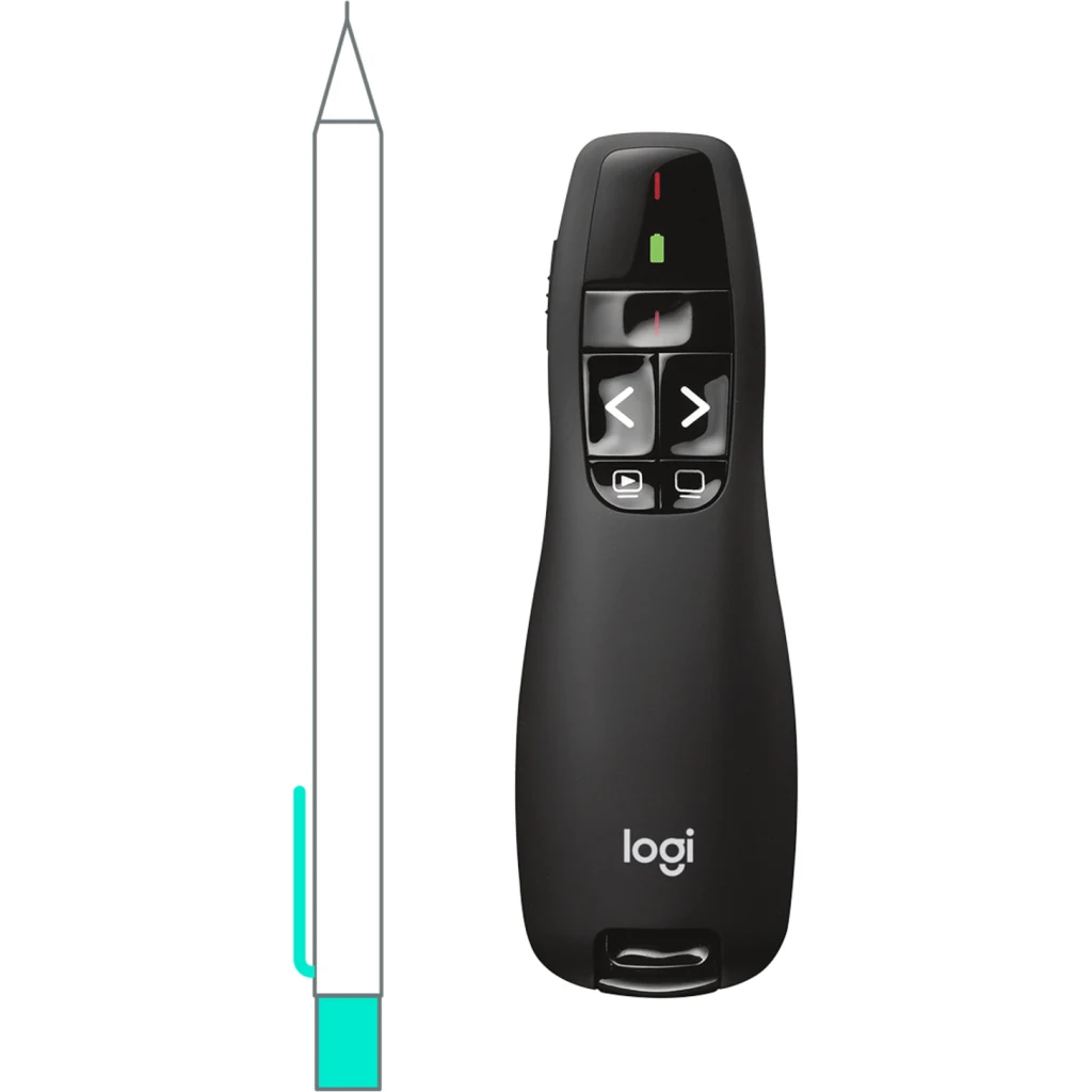 Imagen 1 de Presentador Inalámbrico Logitech R400, Wireless 2.4 USB, Color Negro