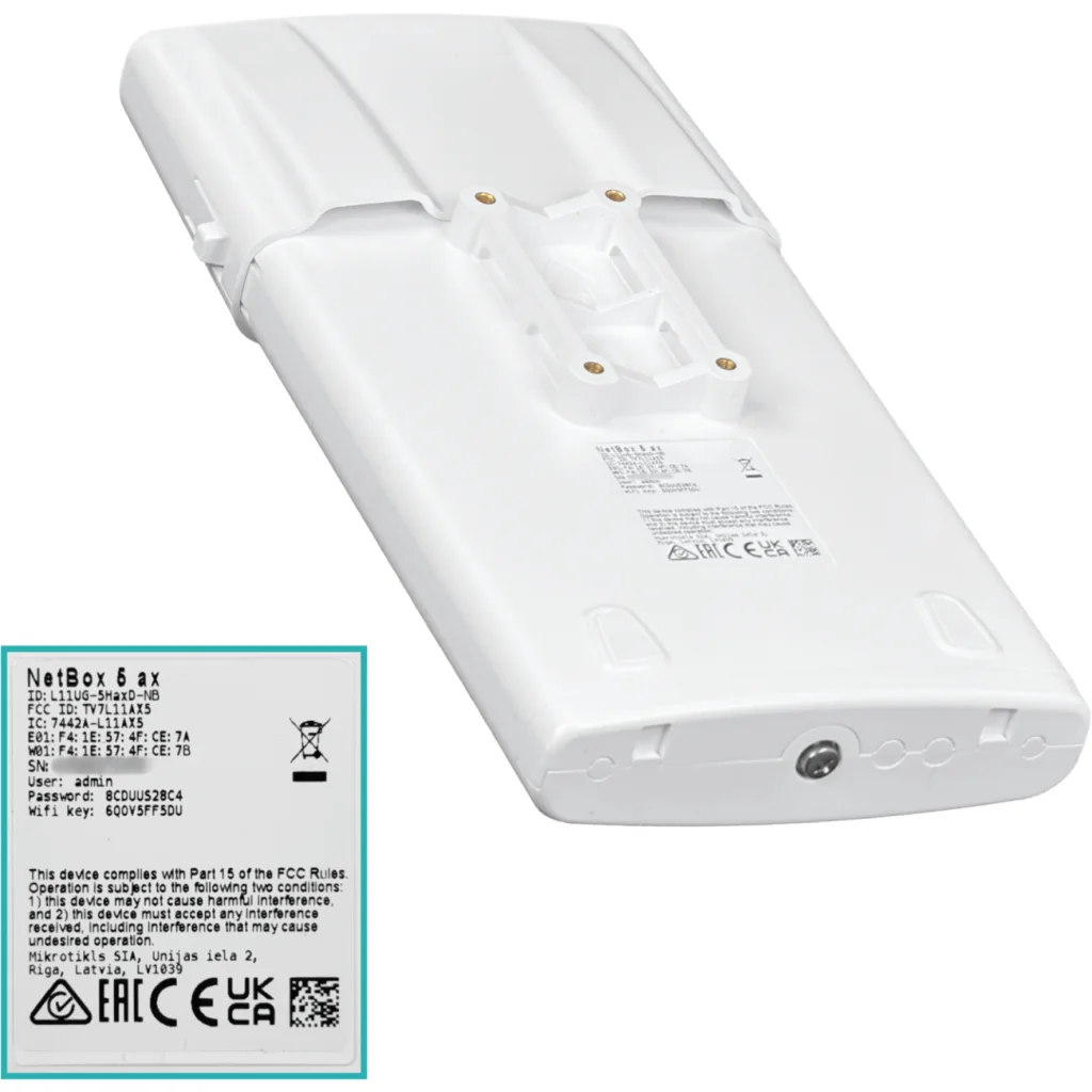 Imagen 7 de MIKROTIK Exterior 802.11AX WiFi6 2X2 1-1000 2-RPSMA L4 L11UG-5HaxD-NB